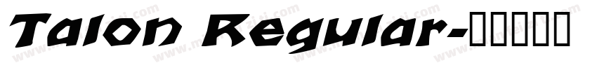Talon Regular字体转换